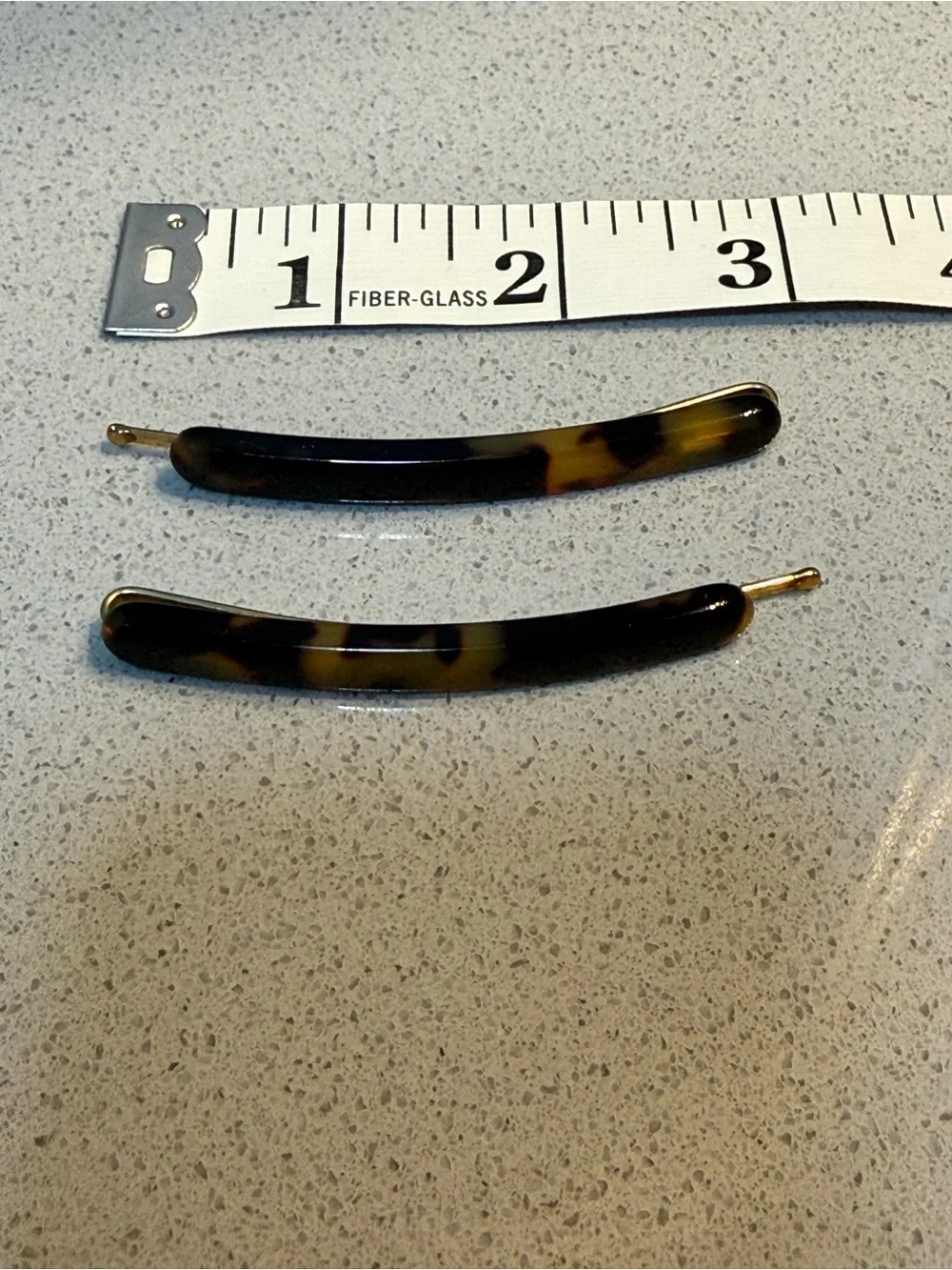 2 Vintage Charles J. Wahba Handmade France Tortoiseshell Hair Barrettes